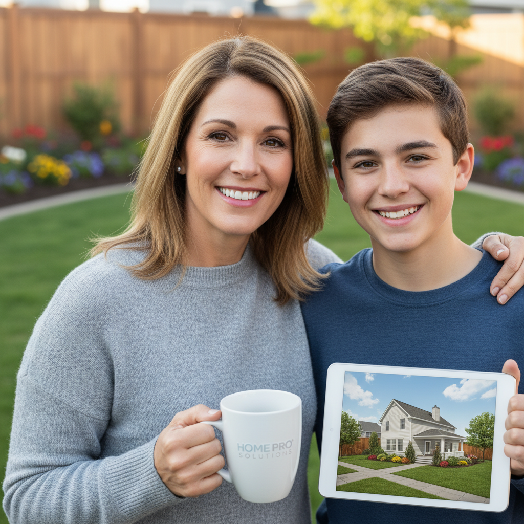 Portrait of a satisfied residential customer