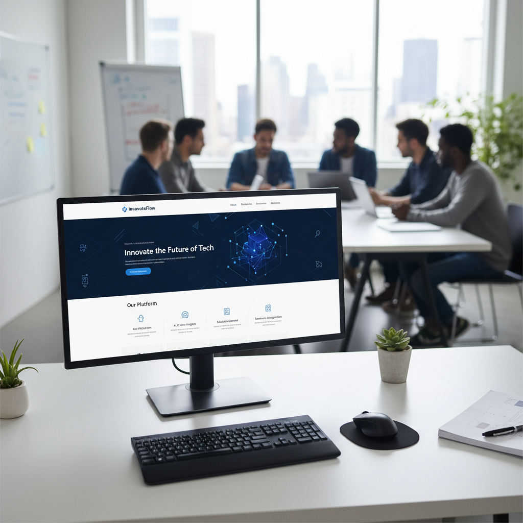 Strakke en professionele corporate website voor een innovatieve tech startup