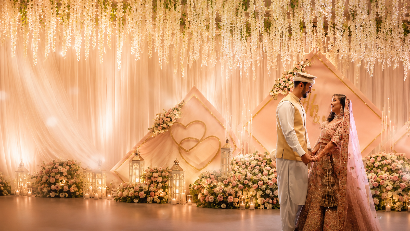 Cinematic wedding hero image by Greg's Image Studio