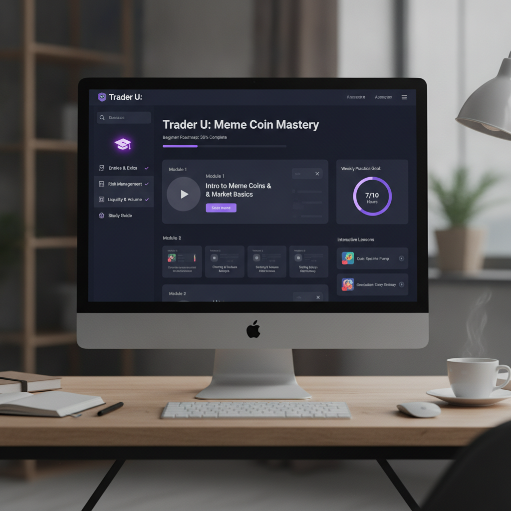 Premium enterprise SaaS dashboard with glassmorphism cards, floating collapsible sidebar, command bar, animated analytics charts, learning progress widgets, AI mentor chat, and trading journal in futuristic dark theme with emerald and cyan accents
