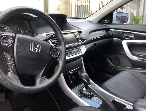 Freshly detailed and vacuumed spotless car interior