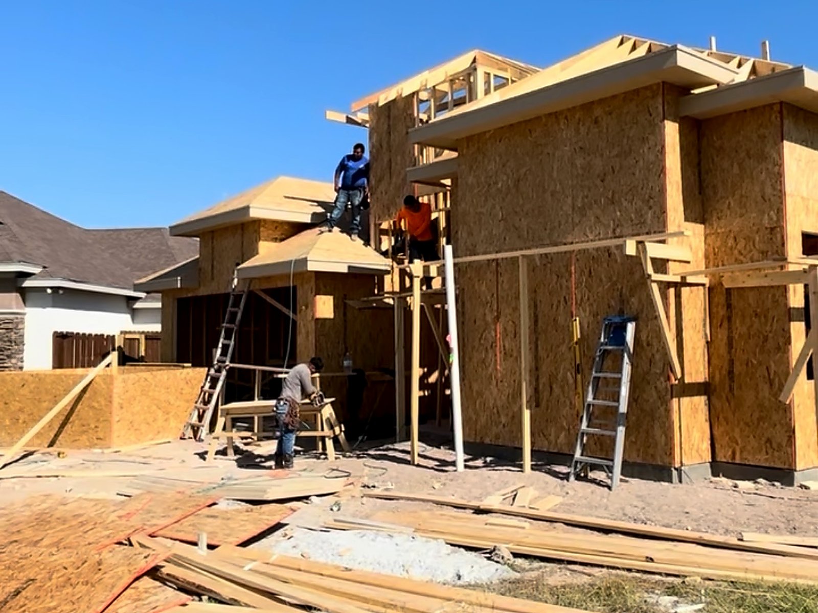 MAT Homes Construction team on jobsite — Rio Grande Valley, TX