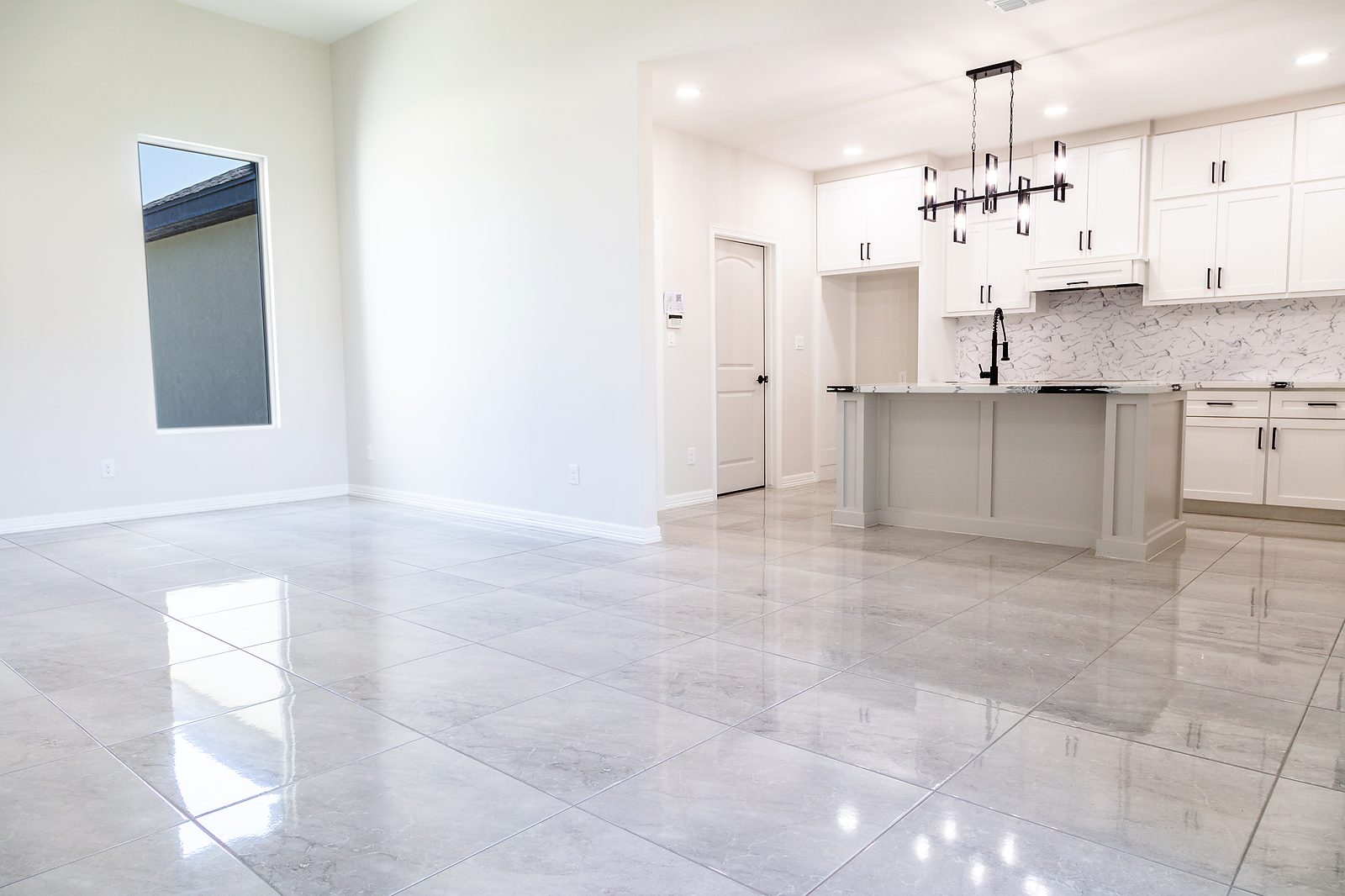 Prairie-style home elevation with single-car garage