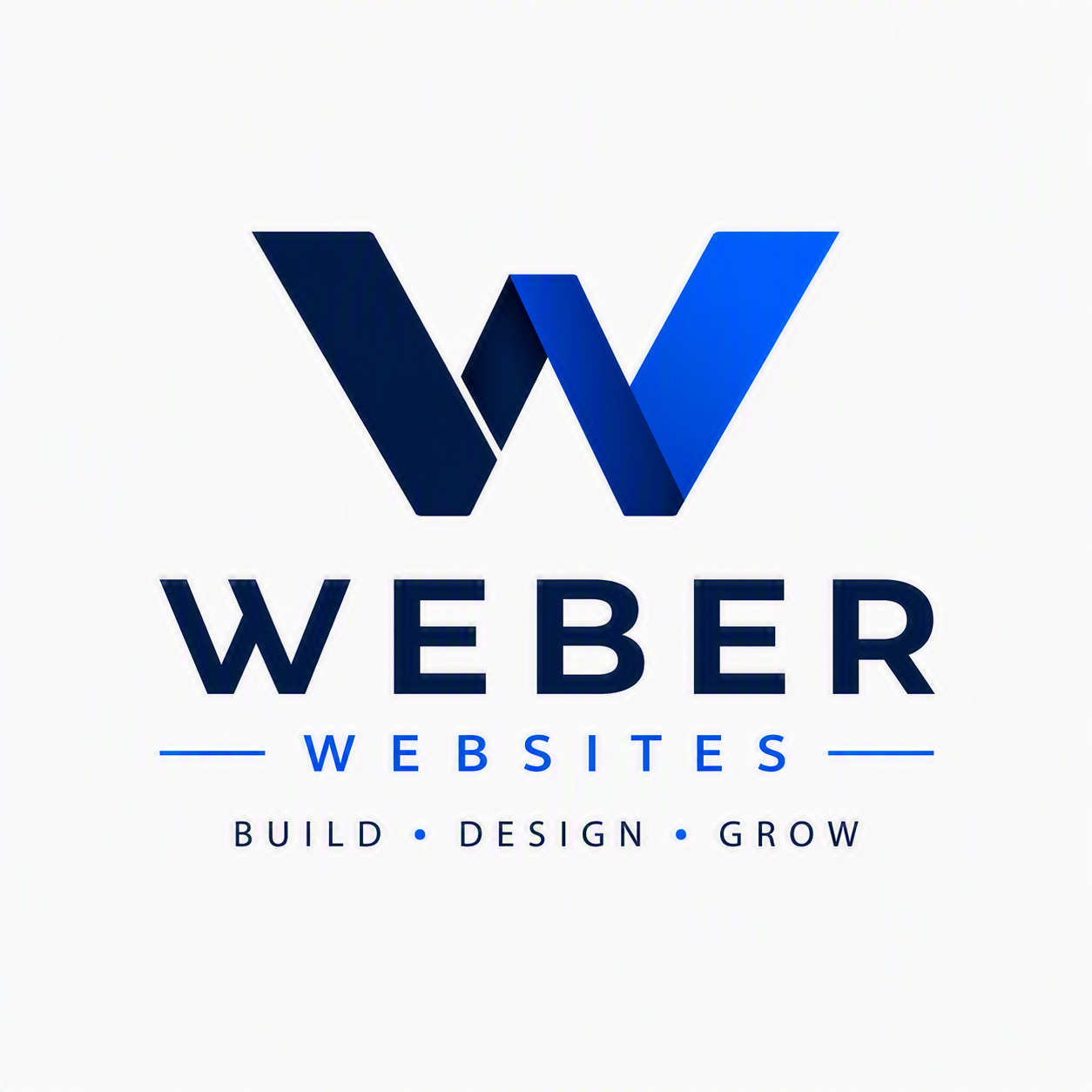 Modern website design mockup showcase for Weber Websites