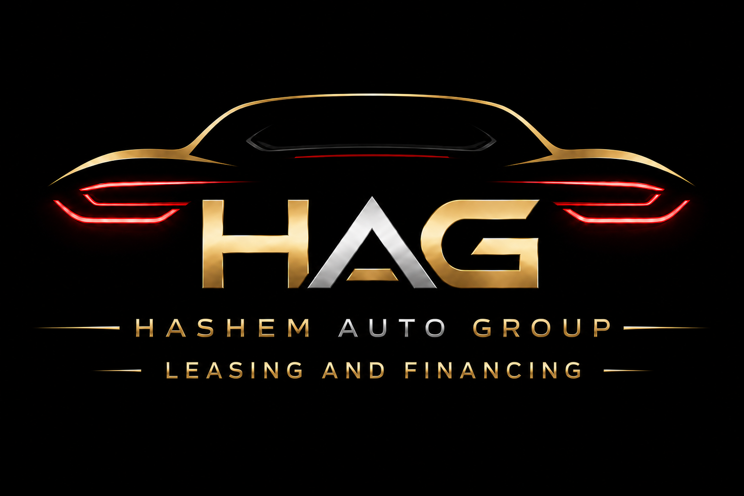 Sleek black luxury sedan in professional studio lighting representing premium auto brokerage services