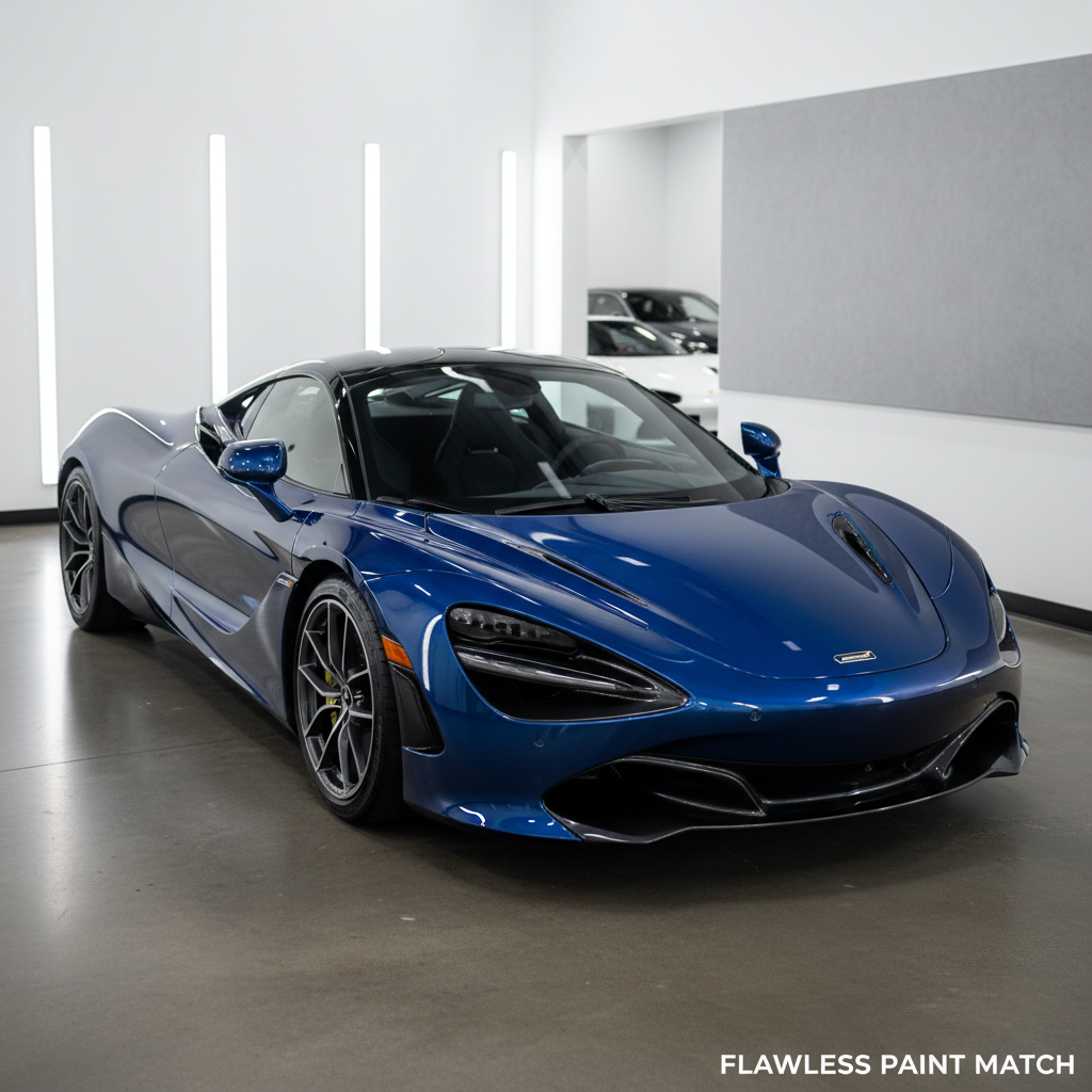 Car with flawless new paint