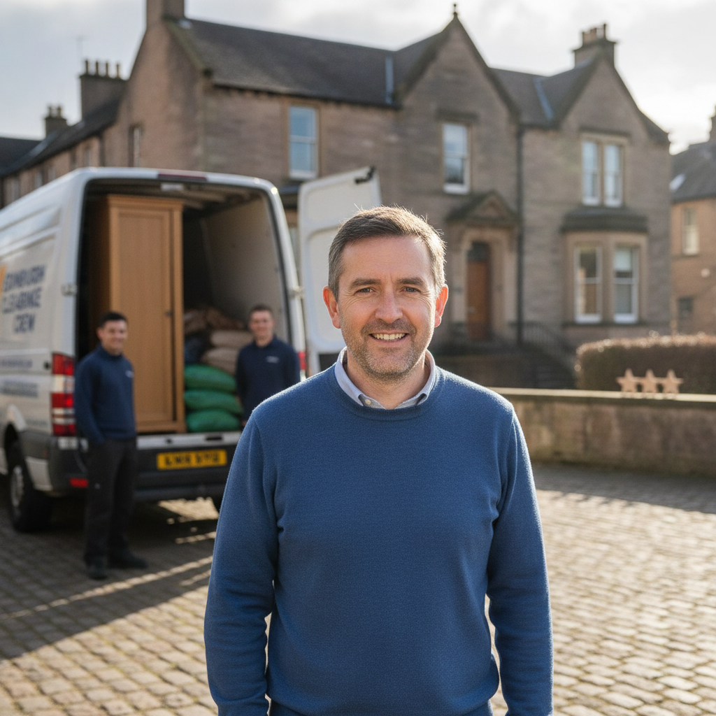 James Fraser, happy Morningside customer portrait