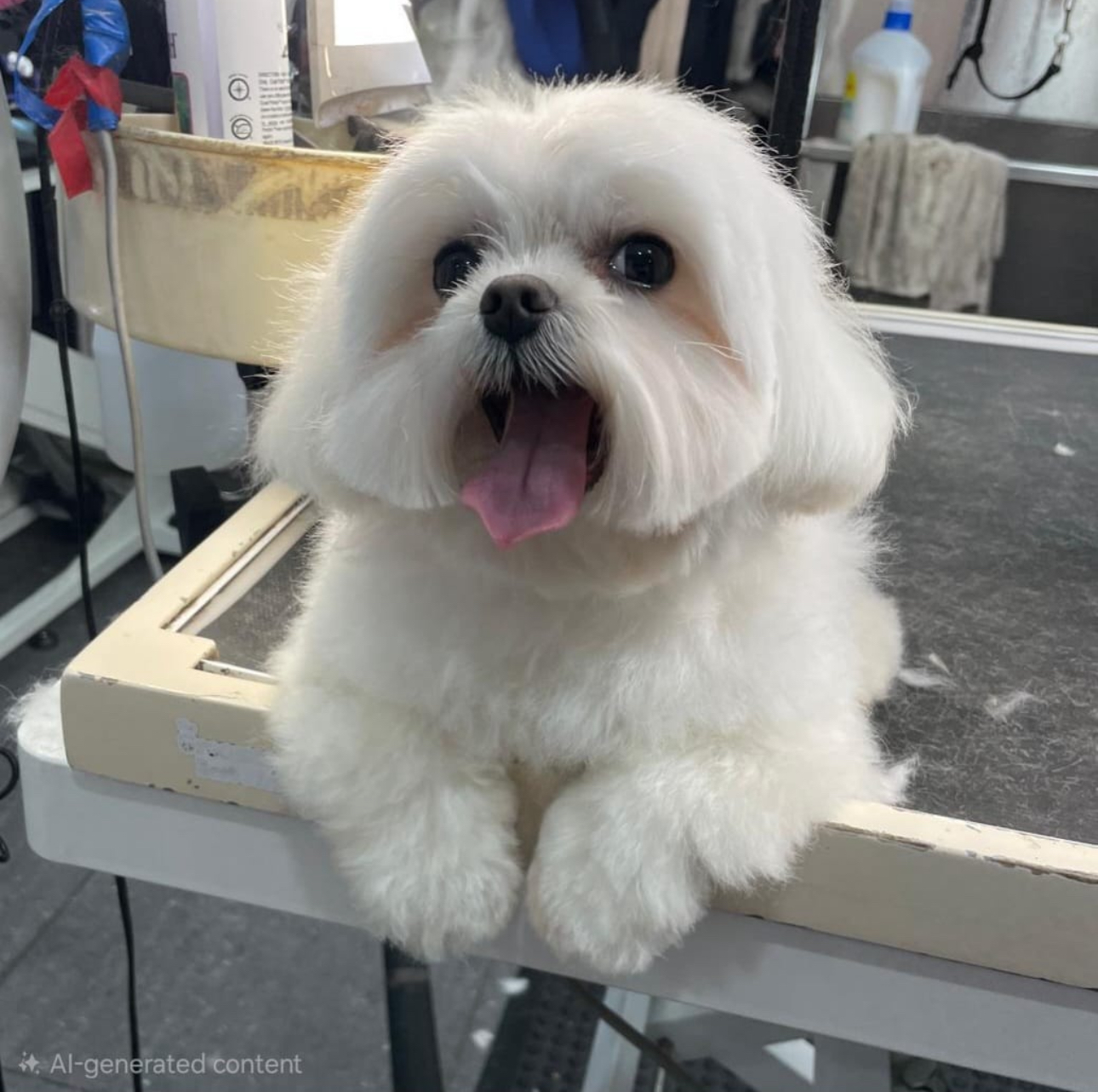 Full general dog grooming service including bath, blow dry, nail trimming and styling