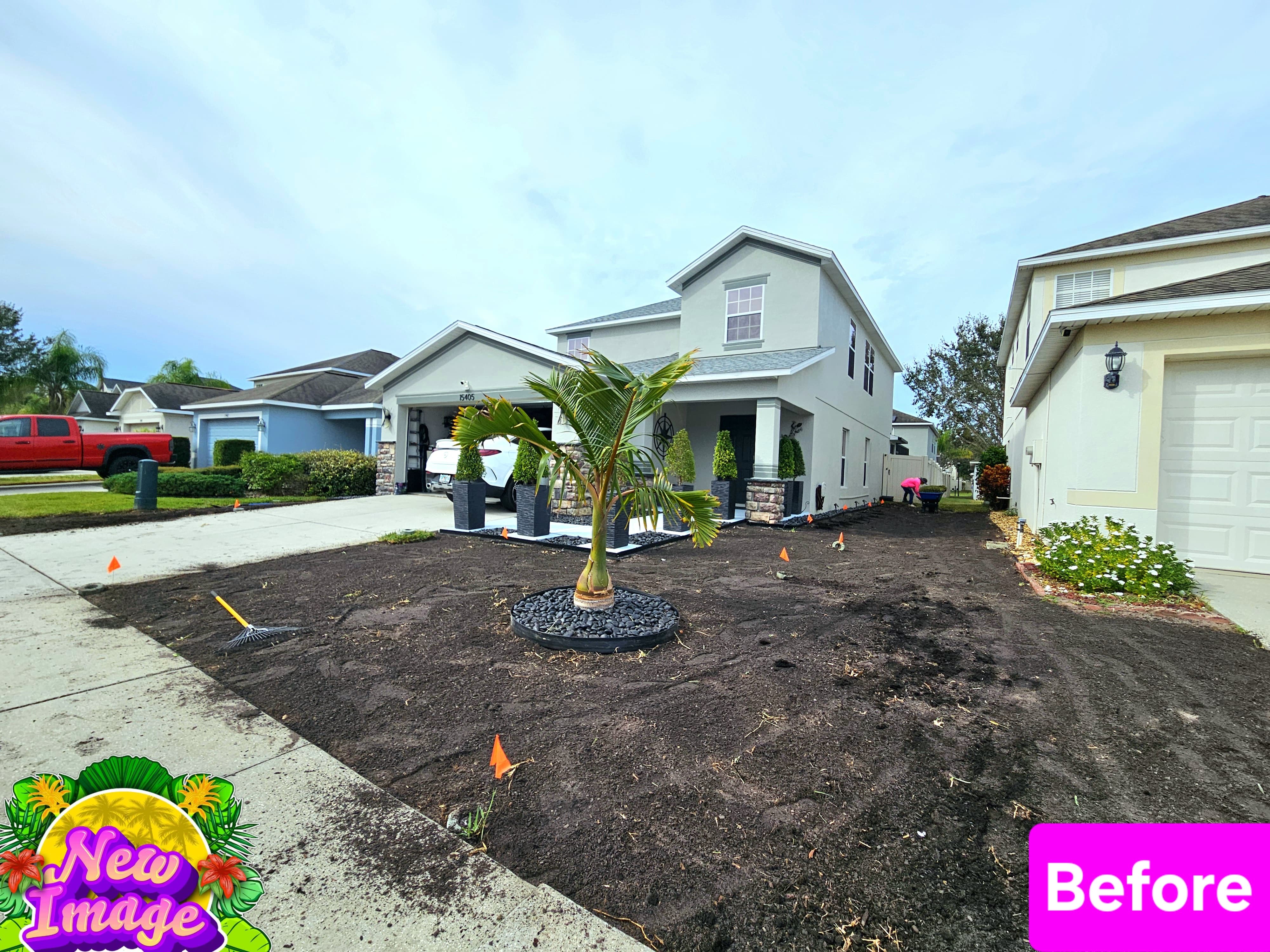 An efficient smart irrigation system with sprinklers watering a vibrant green lawn at dawn.