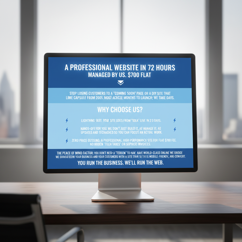 Modern web development workspace with code on multiple monitors and futuristic UI design