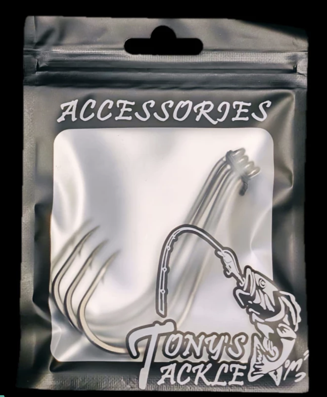 Tony's Tackle Carbon Steel Octopus Beak Hook and Circle Hook fishing hooks pack