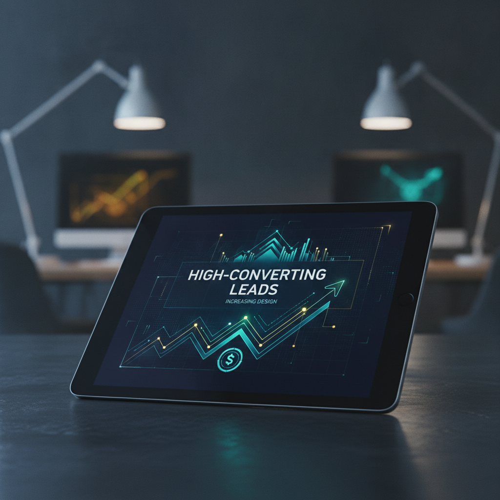 Modern, high-converting website design displayed on a sleek laptop screen, created for a local business
