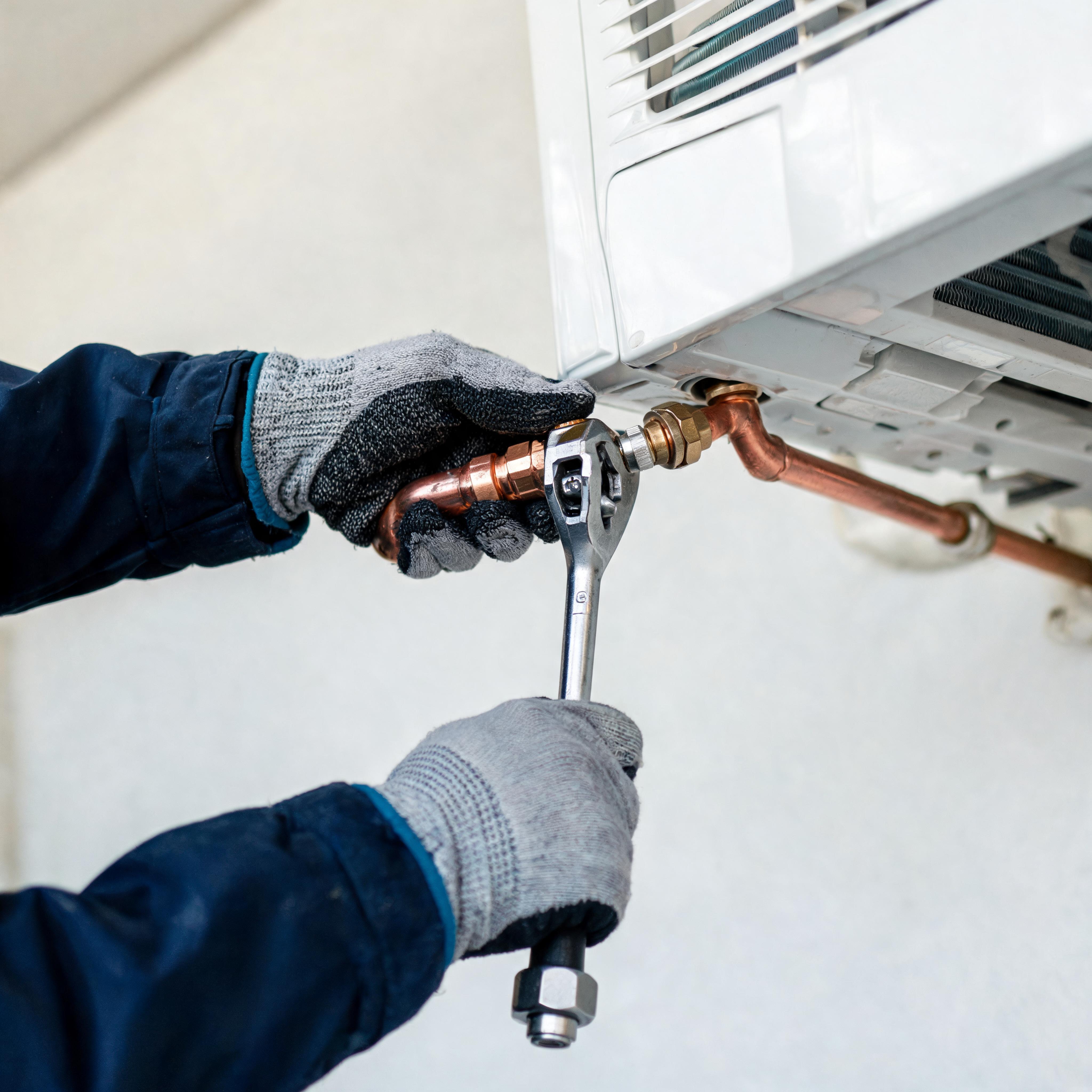 Installation av energieffektiv värmepump i villa i Farsta av certifierad rörmokare
