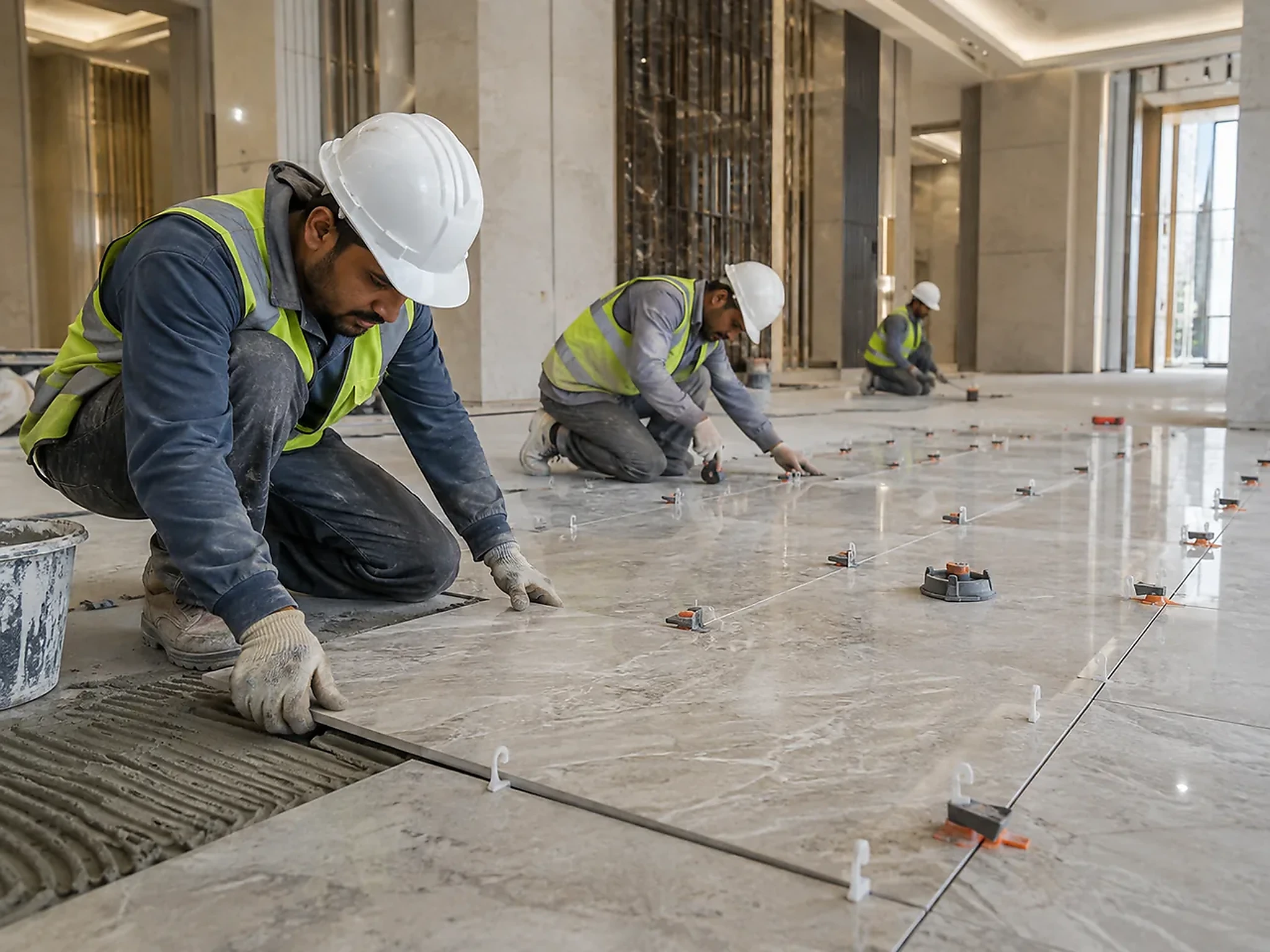 031/074 | Fit-Out & Interiors | POPUP 3/6 | Flooring installation