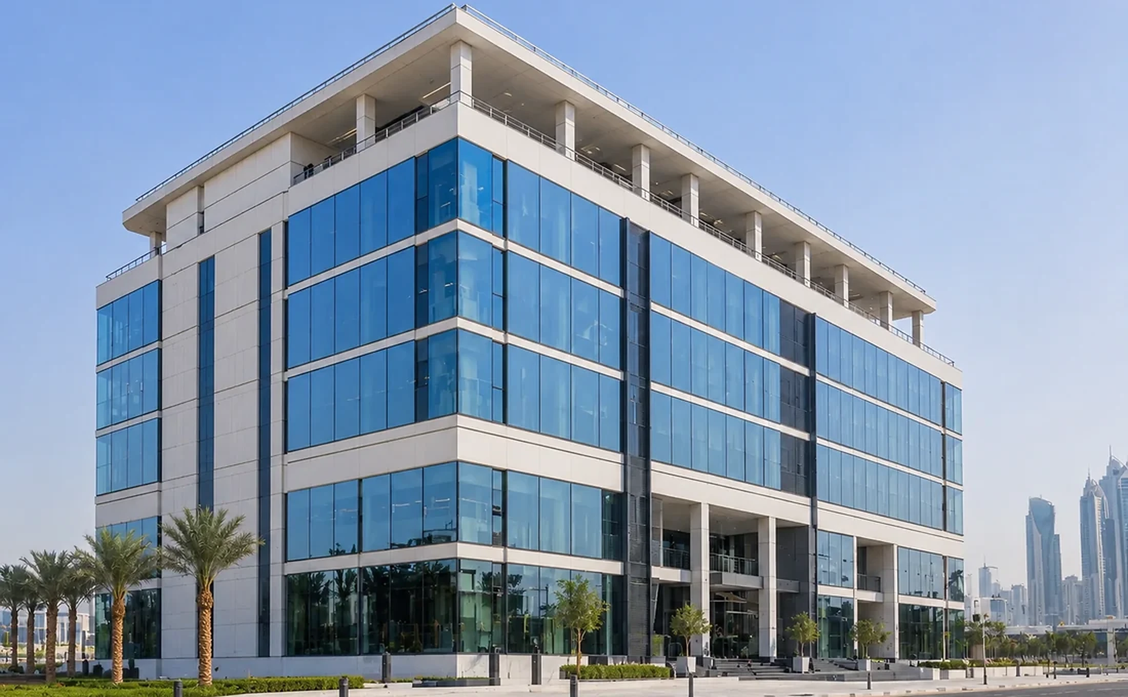 009/074 | PROJECT CARD 2/6 | Office Building - Lusail | POPUP 1/6