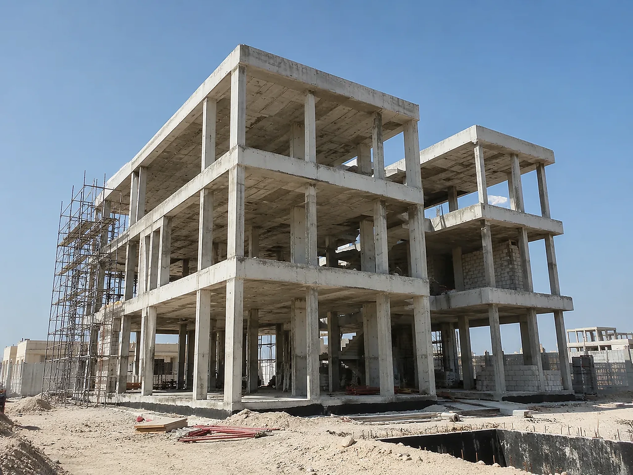 068/074 | Concrete Structure - Al Rayyan | POPUP 5/6 | Structural frame progress