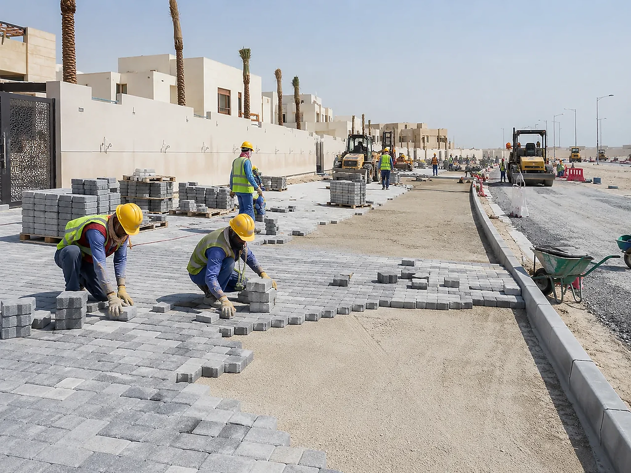 071/074 | External Works - Doha | POPUP 3/6 | Paving & access