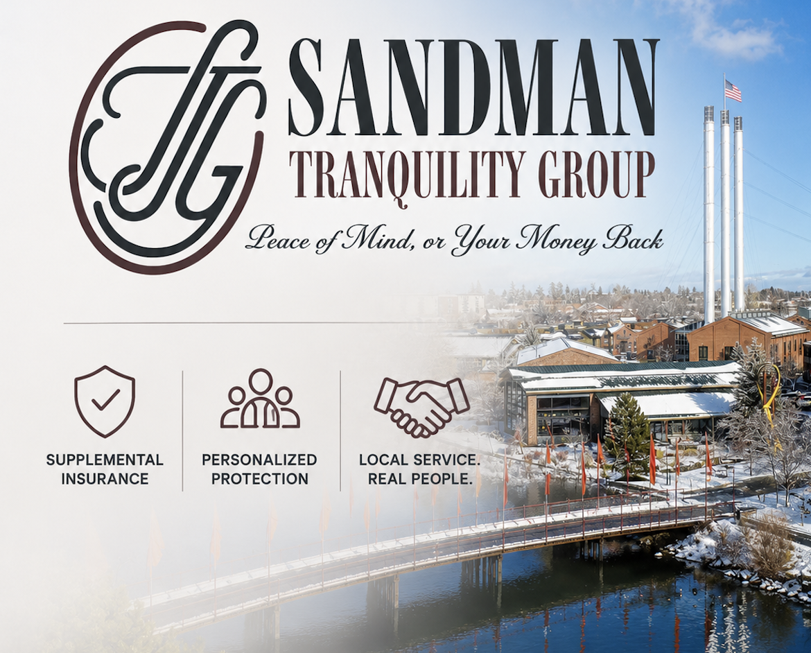 Sandman Tranquility Group lifestyle imagery representing financial peace of mind and supplemental insurance protection for families and small businesses