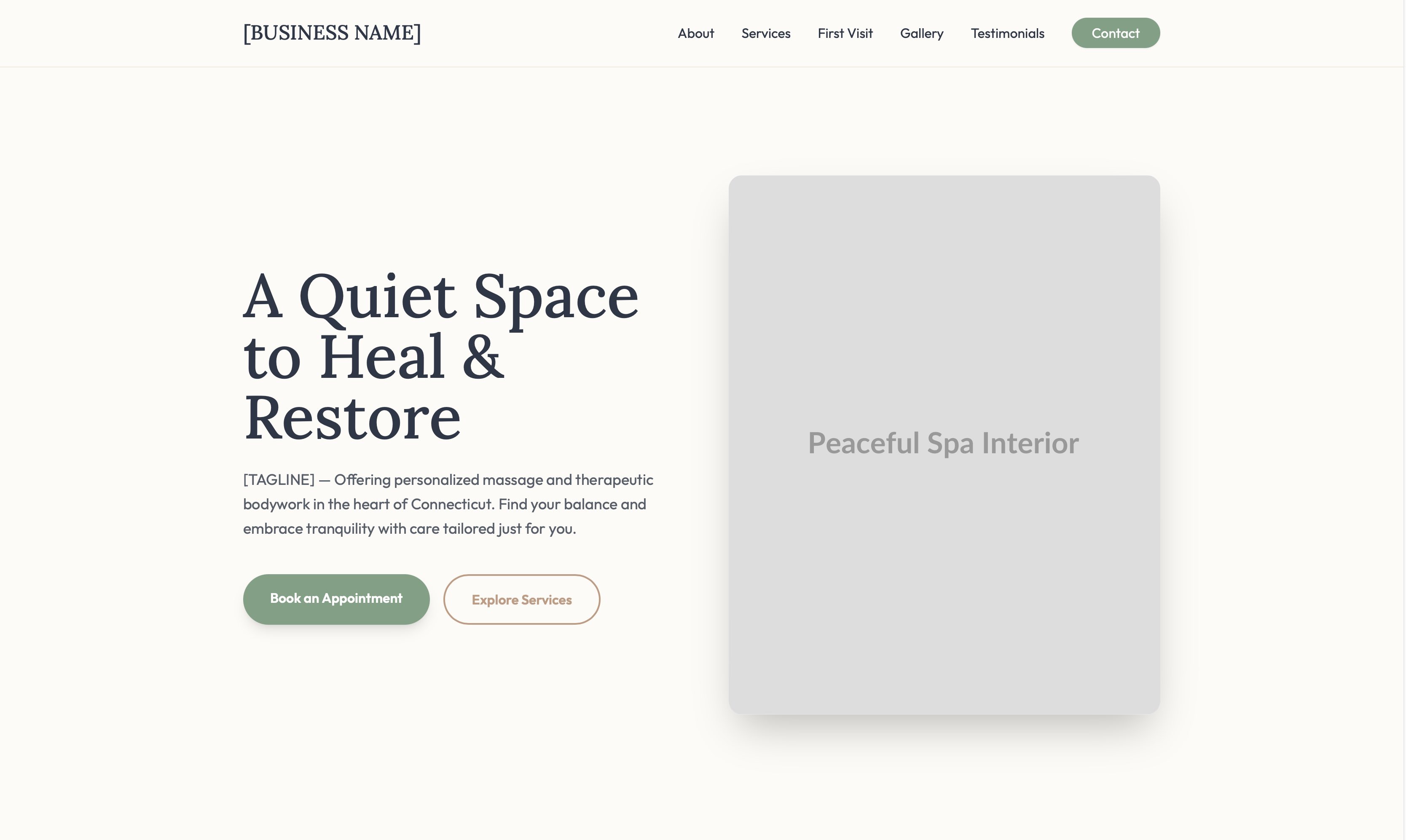Spa website example