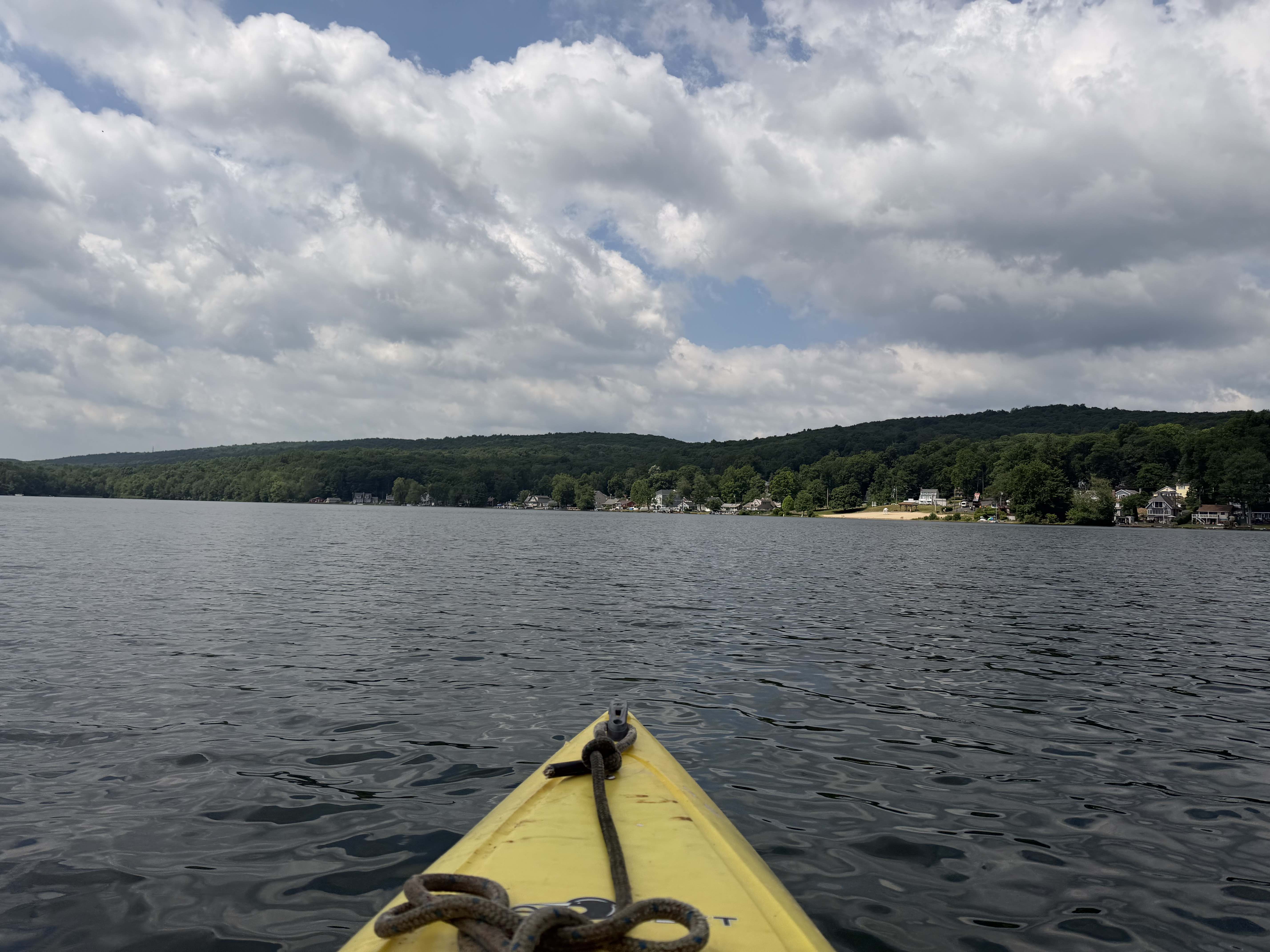 Michael kayaking outdoors