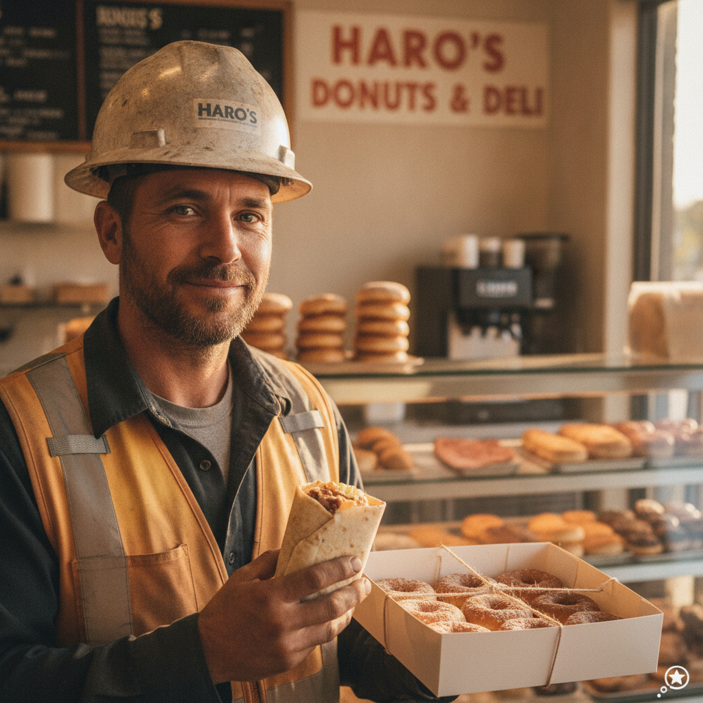 Portrait of customer David the construction worker