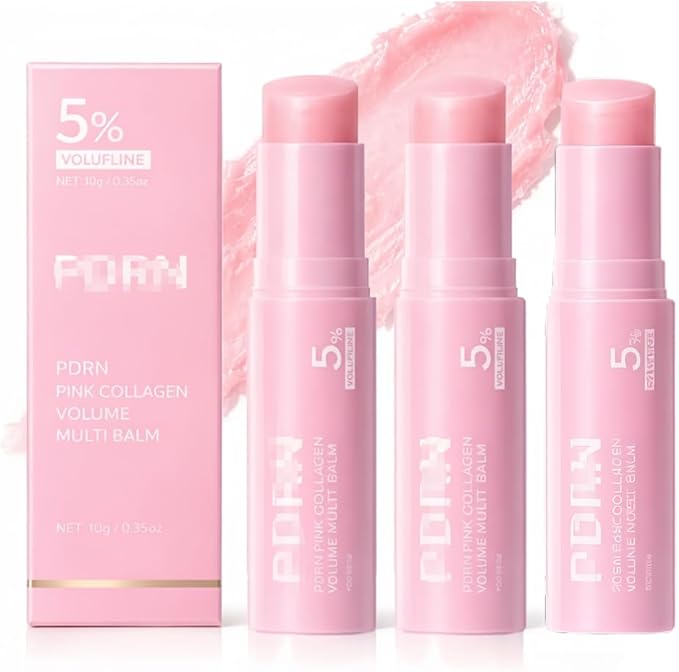 Medicube PDRN Pink Collagen Multi Balm luxury gift set with three sticks and packaging