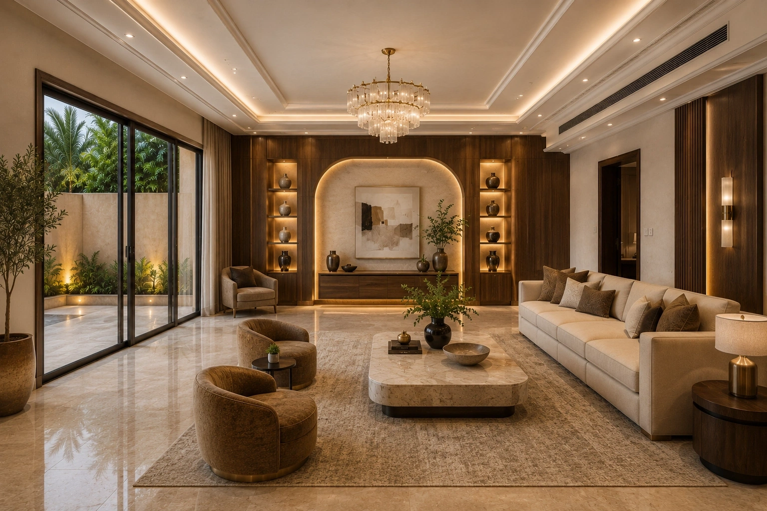 Same living room after premium renovation