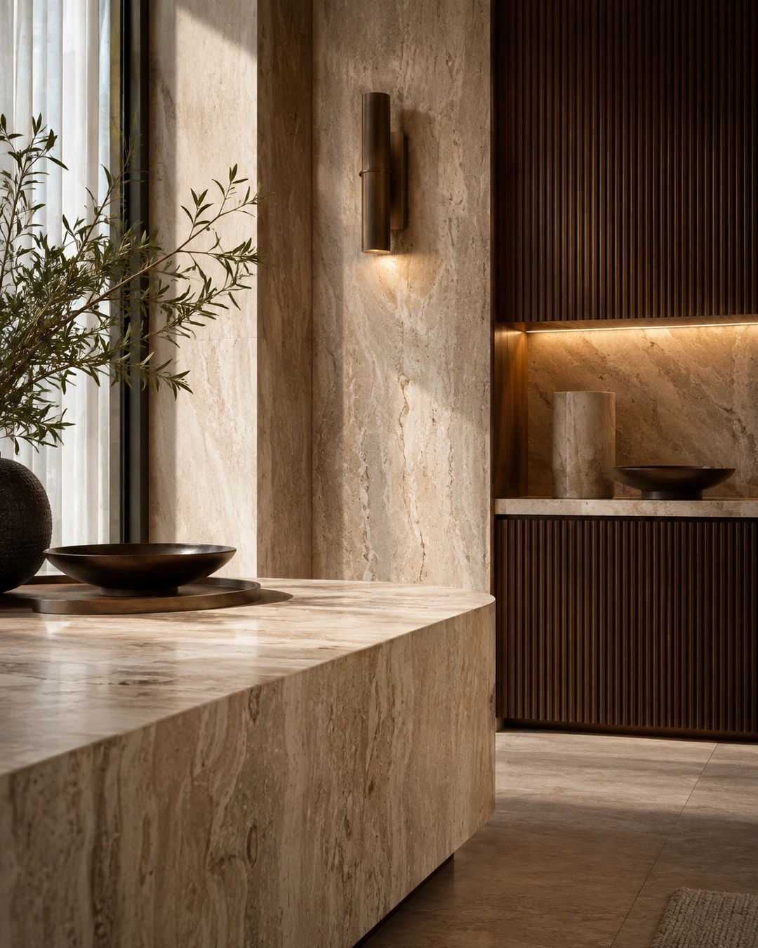 Premium natural stone detail