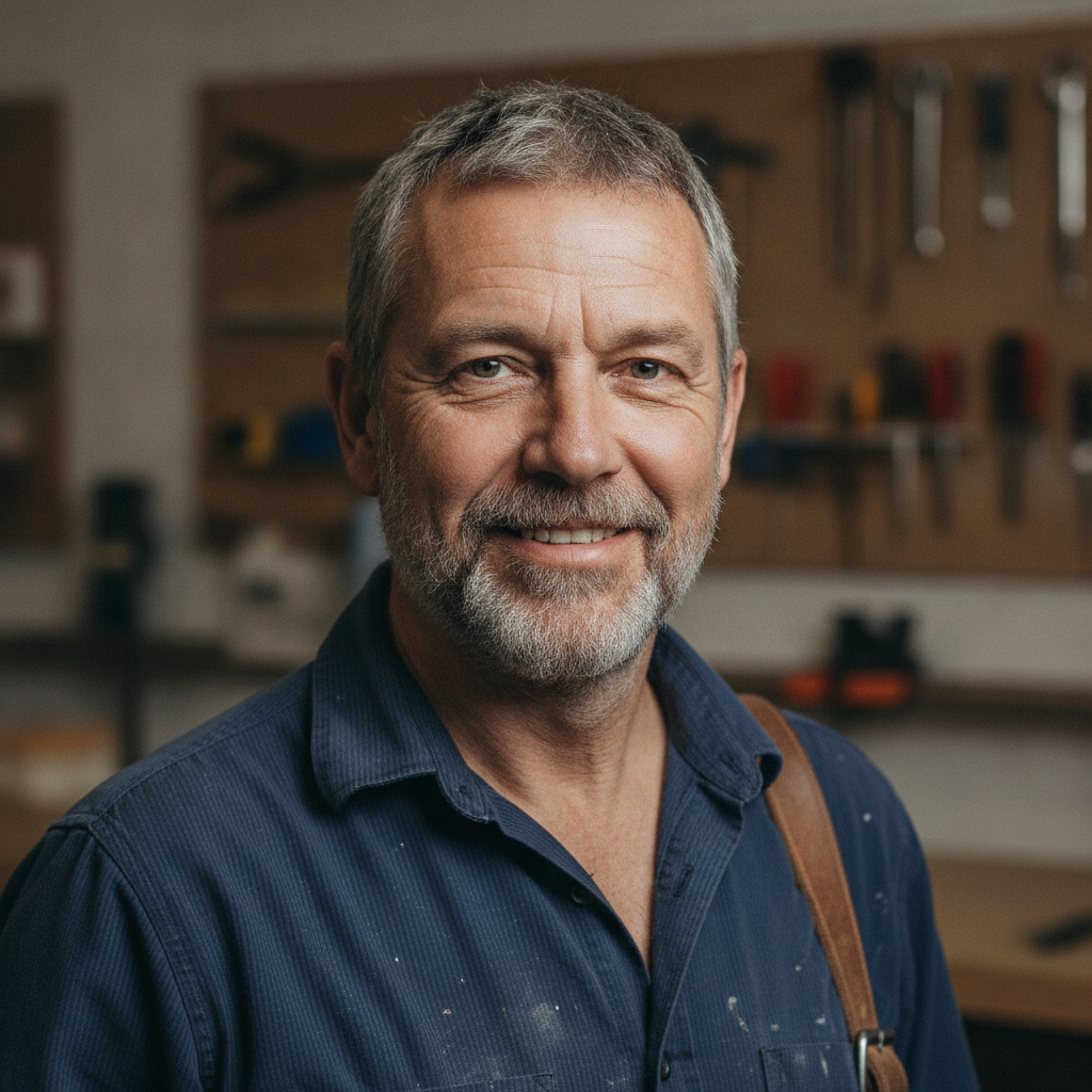Headshot of David MacLeod, a local tradesman.