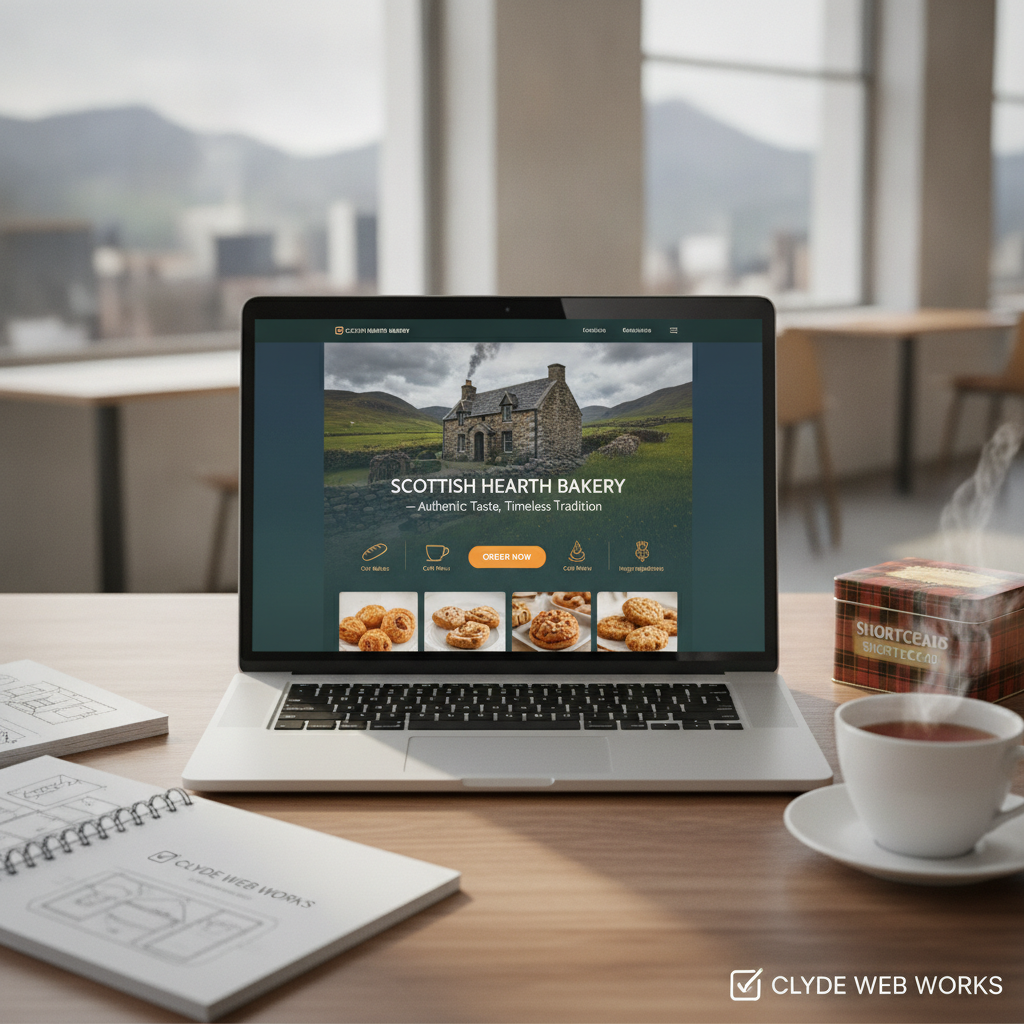 Premium high-converting website mockup designed by Clyde Web Works for a local Scottish business