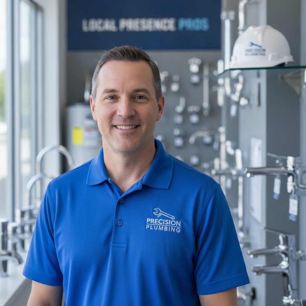 Professional headshot of John Davis, owner of a local plumbing company.