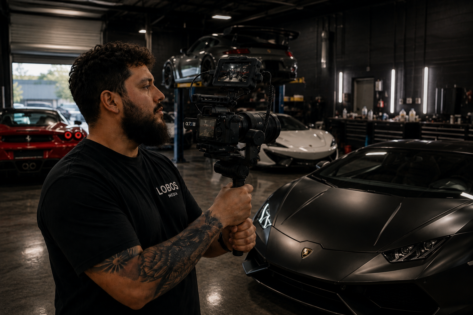 Lobos Media wolf pack creative team behind the lens capturing cinematic footage