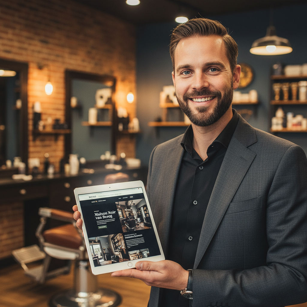 Portret van Alexander van der Berg, tevreden Nederlandse ondernemer met luxe nieuwe professionele website laten maken door WebDesign bureau