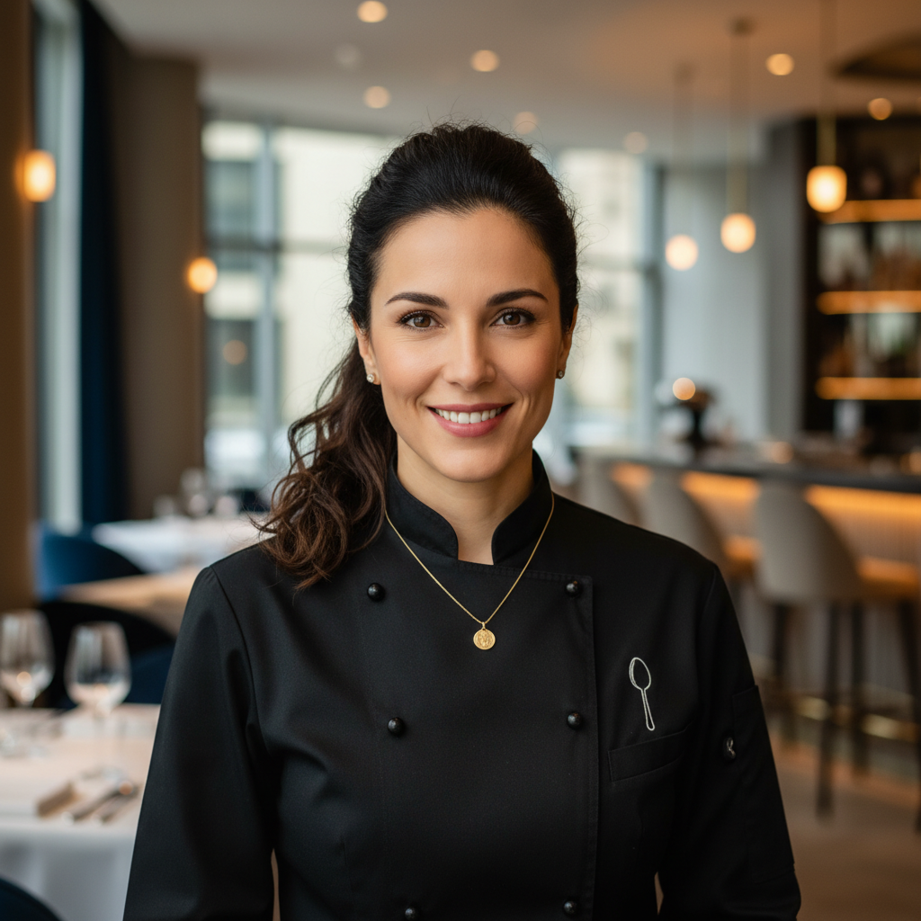 Professional headshot of a modern restaurant owner