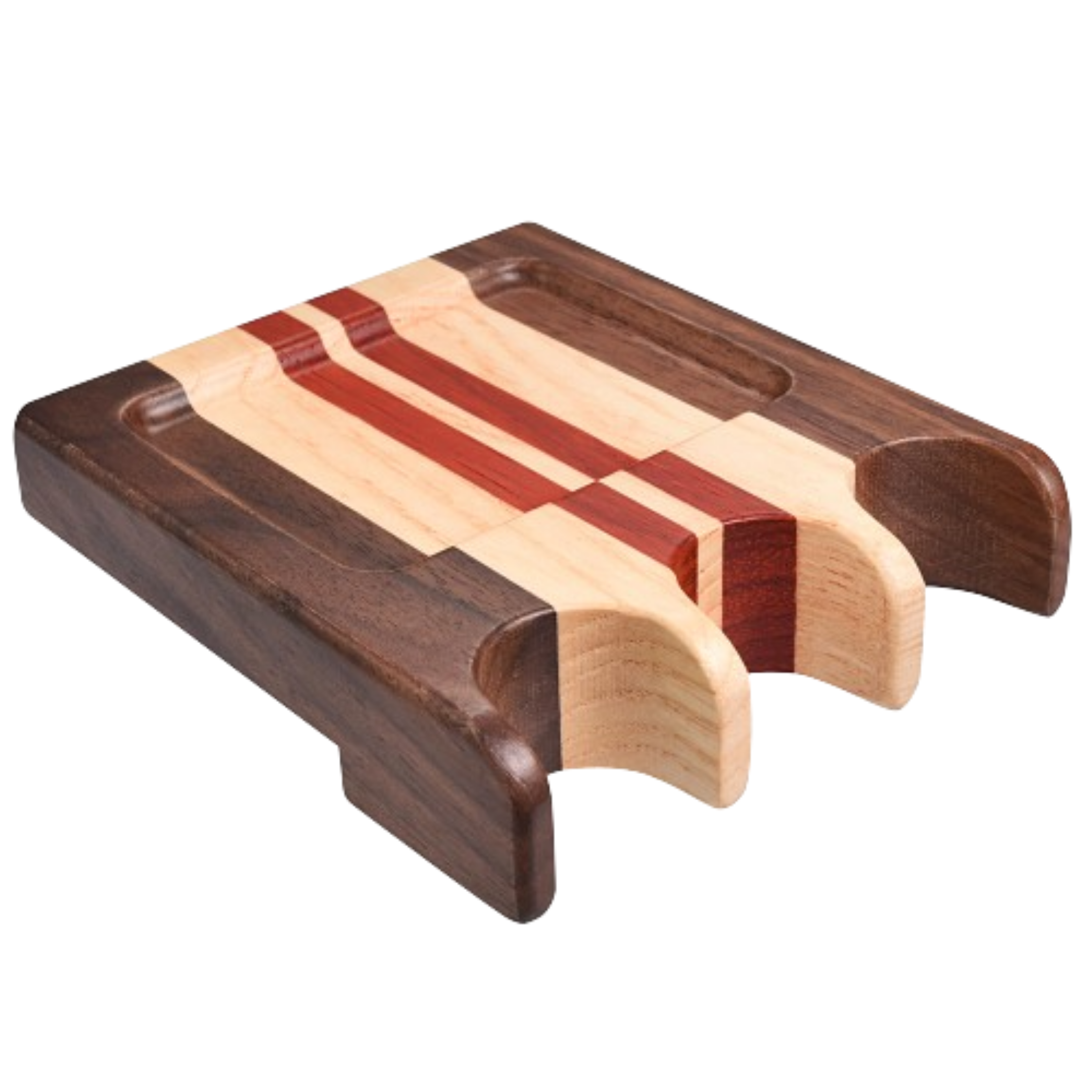 Durable cue claw resting on a pool table edge
