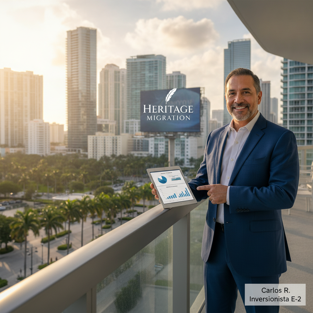 Carlos R., Inversionista E-2, cliente satisfecho de Heritage Migration