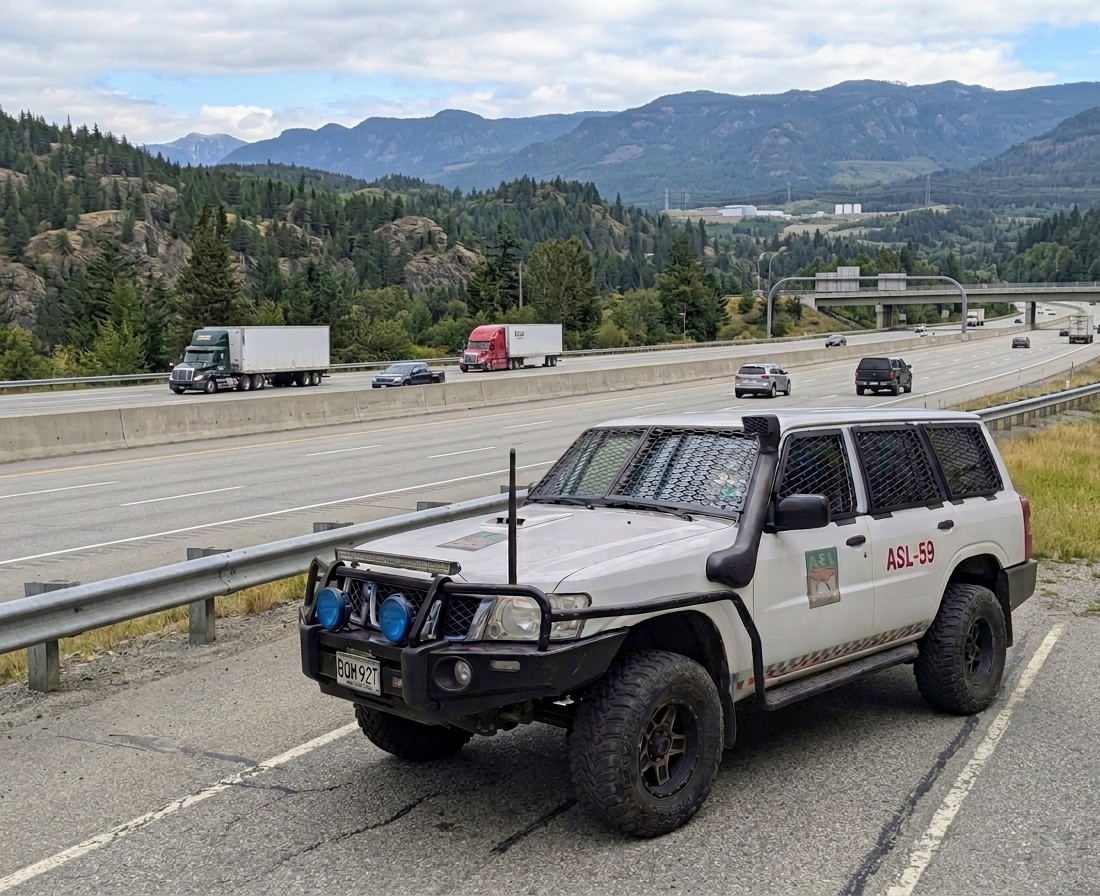 Armored cash-in-transit vehicle with security escort