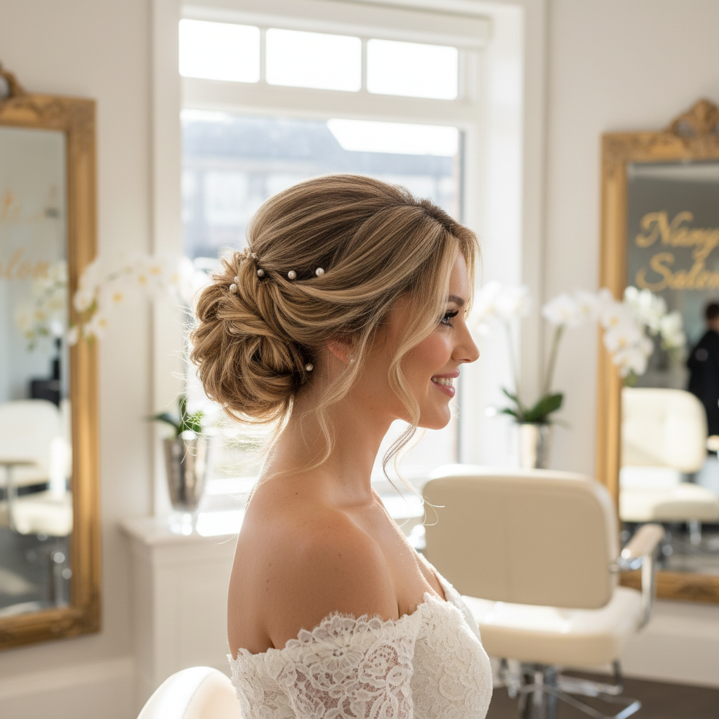 Bridal updo
