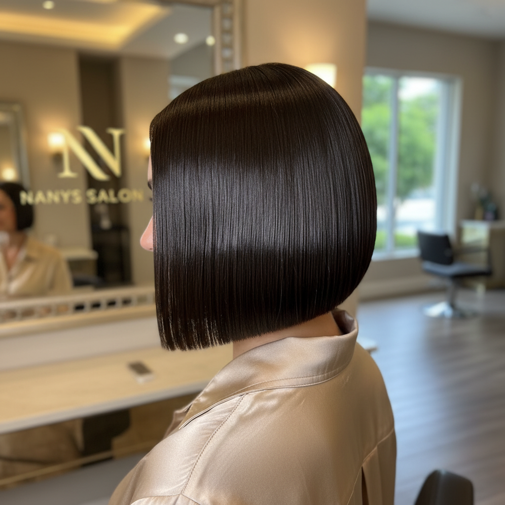 Modern bob haircut