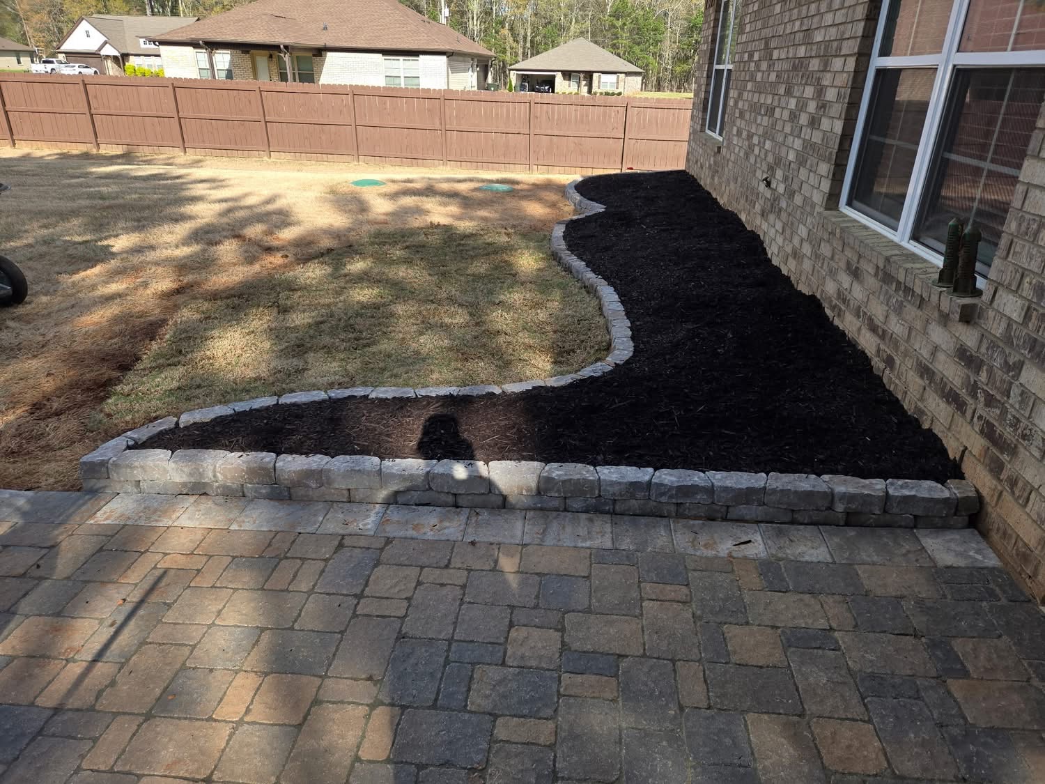 Beautifully manicured garden with perfectly trimmed shrubs and bushes