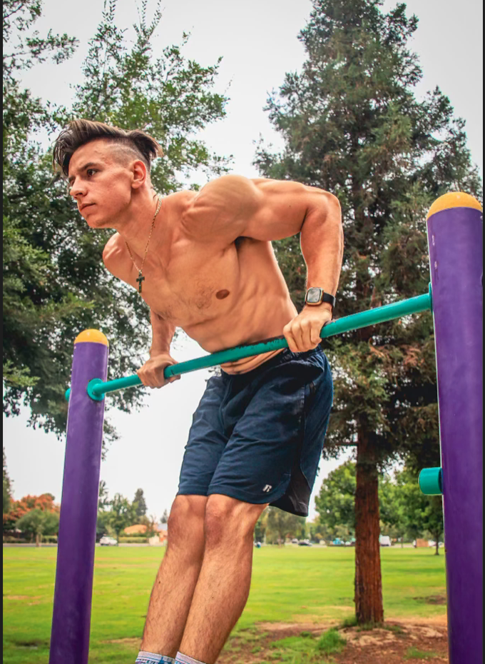 Athlete doing intense high-intensity conditioning workout
