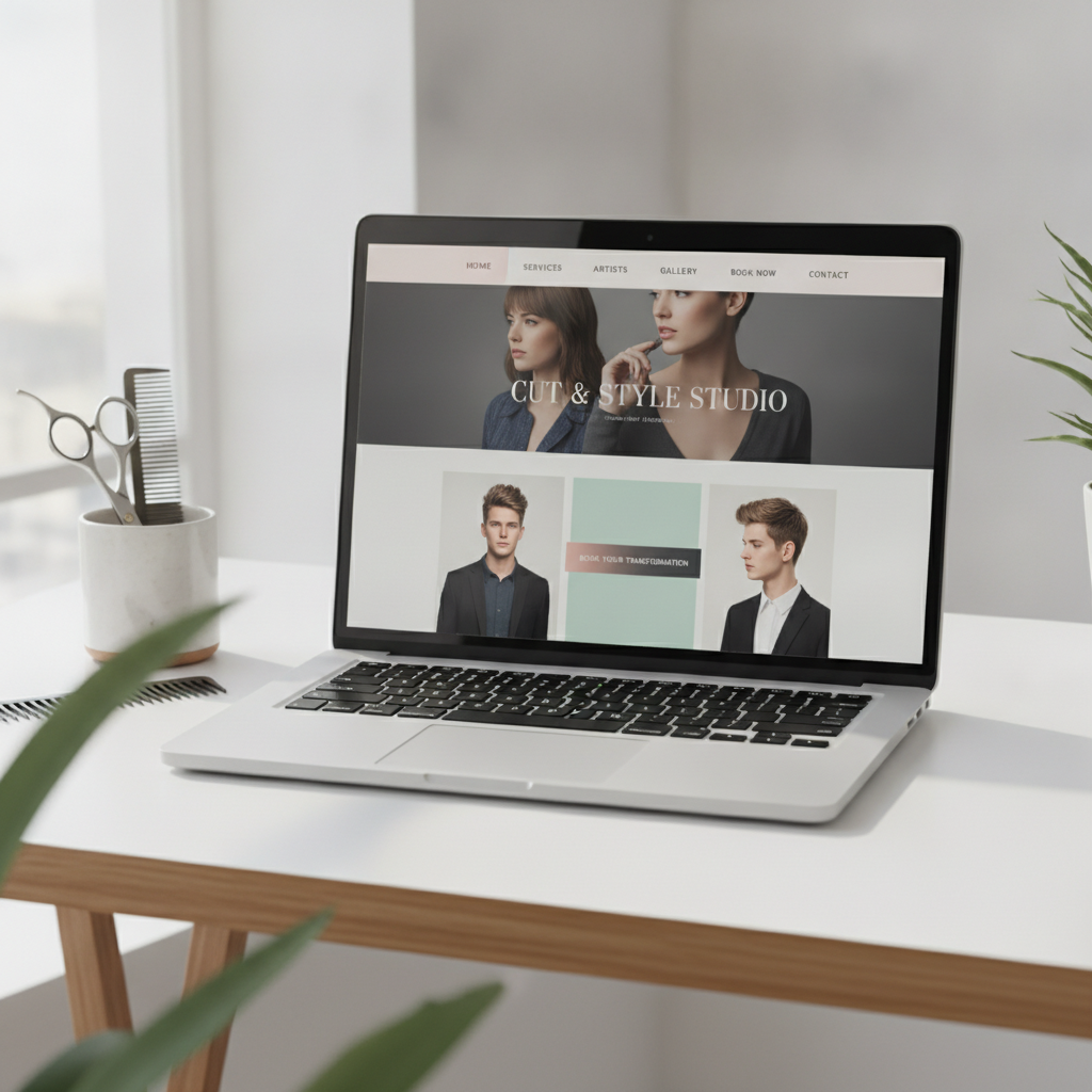 Style Studio small business website with clean modern design and elegant service showcase