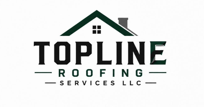 Newly installed premium architectural asphalt shingle roof on a beautiful two-story suburban Wisconsin home with sharp ridge lines against a bright blue sky