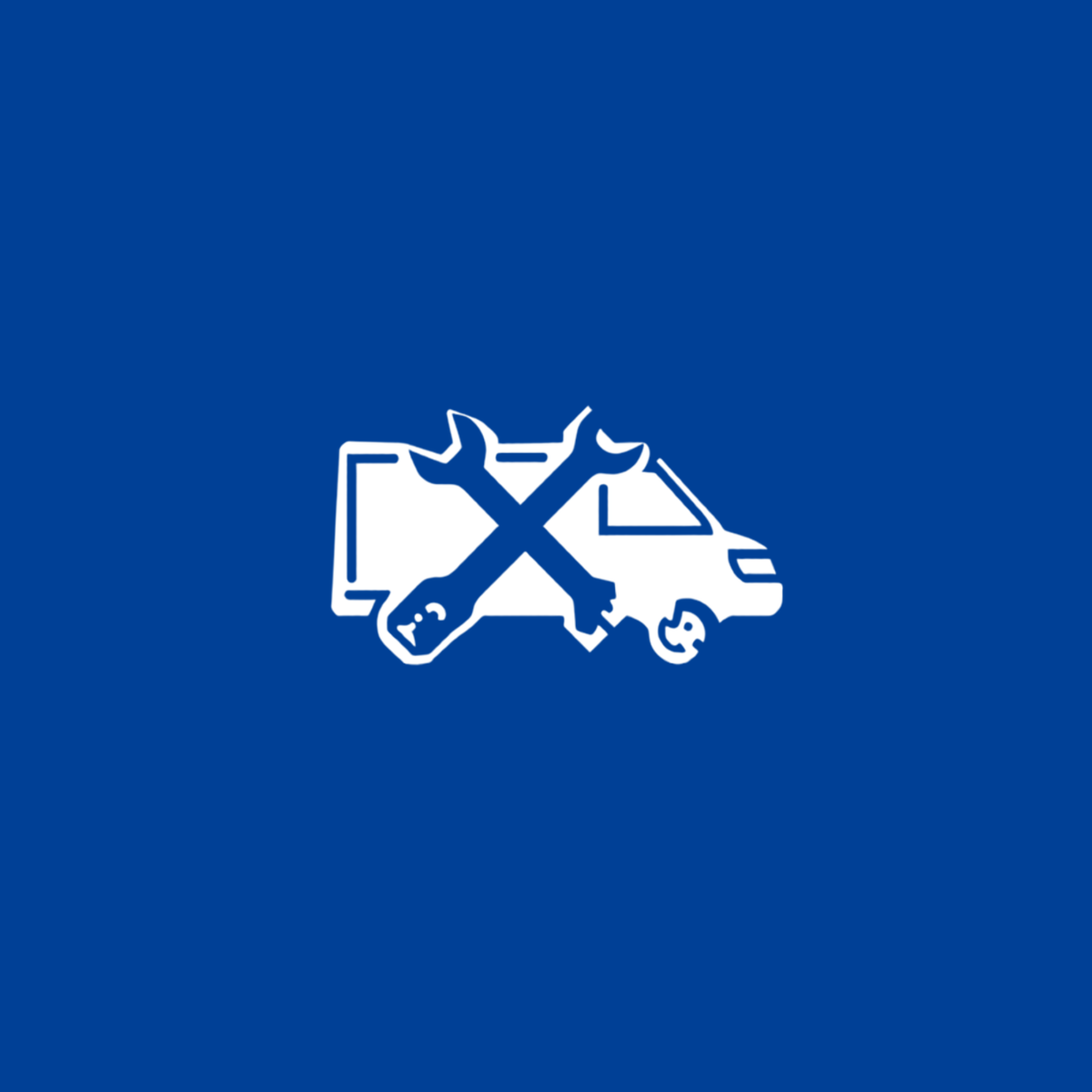 Tony smiling beside his family-owned mobile mechanic service van