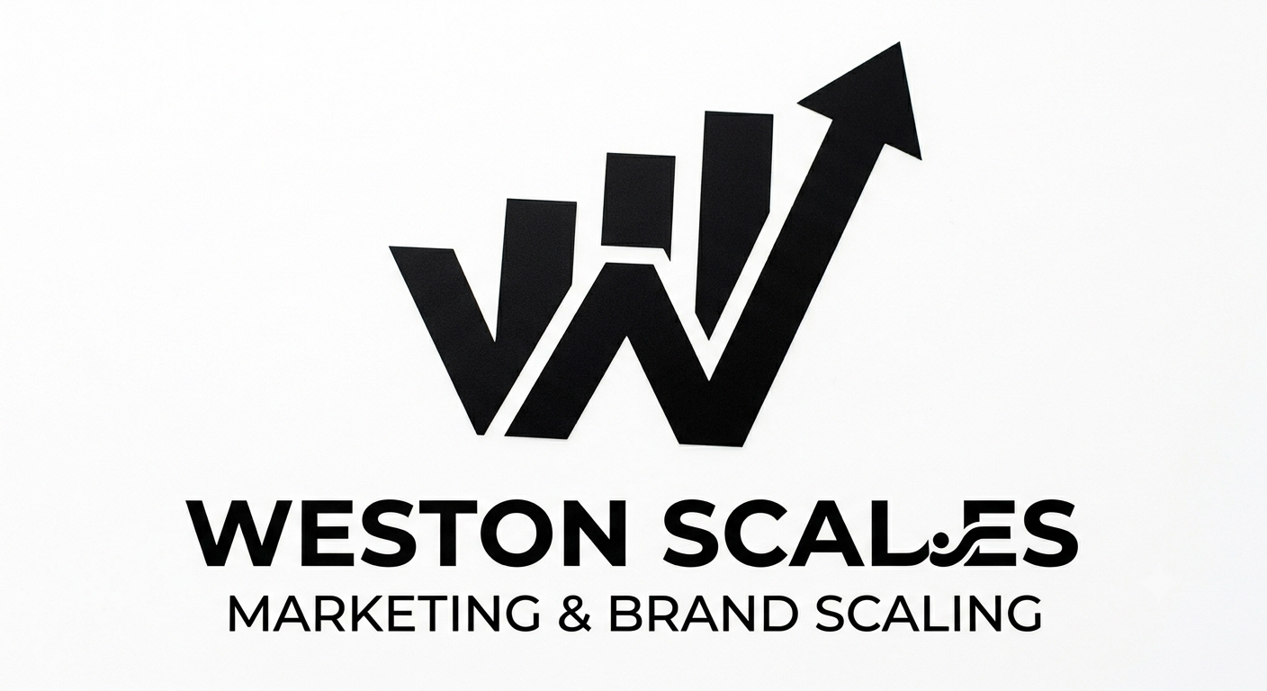 Weston Scales executive team analyzing brand growth metrics in a premium modern office