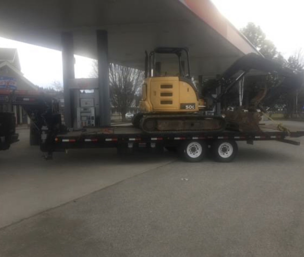 Modern Active Transport semi-truck on a scenic Washington highway