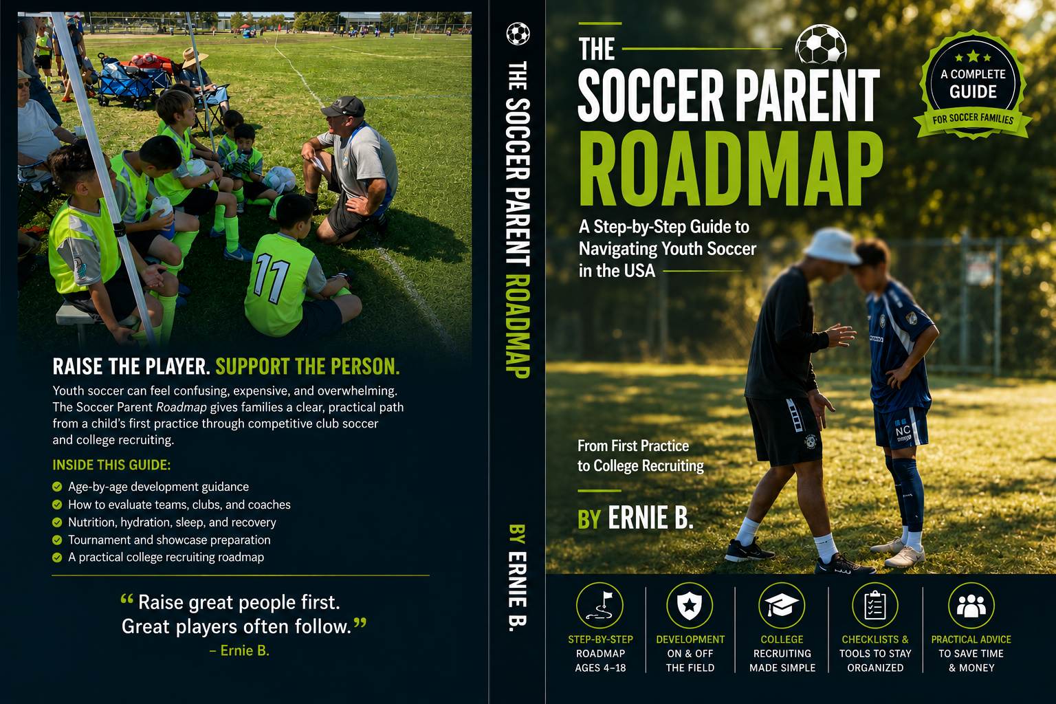 The Soccer Parent Roadmap eBook Cover displaying a clear pathway for youth soccer development
