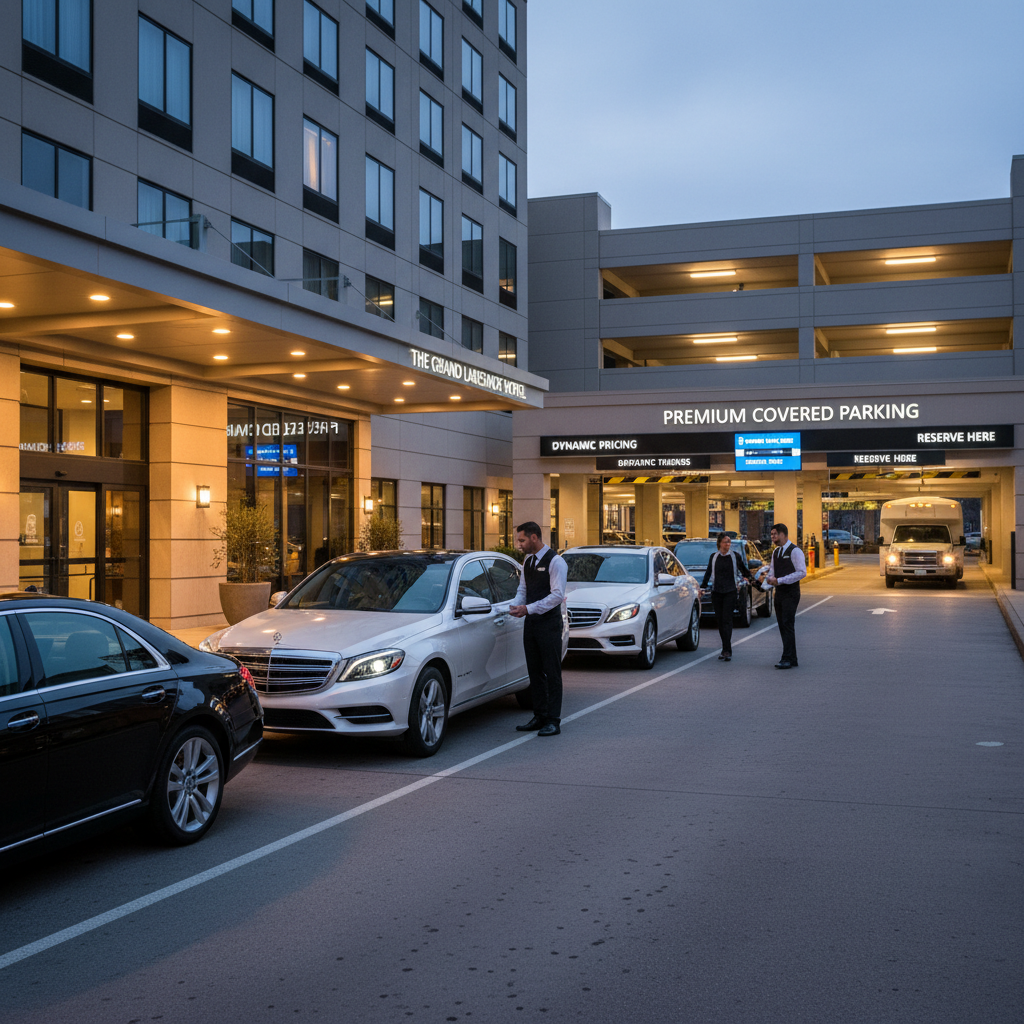 Premium hotel valet and parking operations optimized for revenue