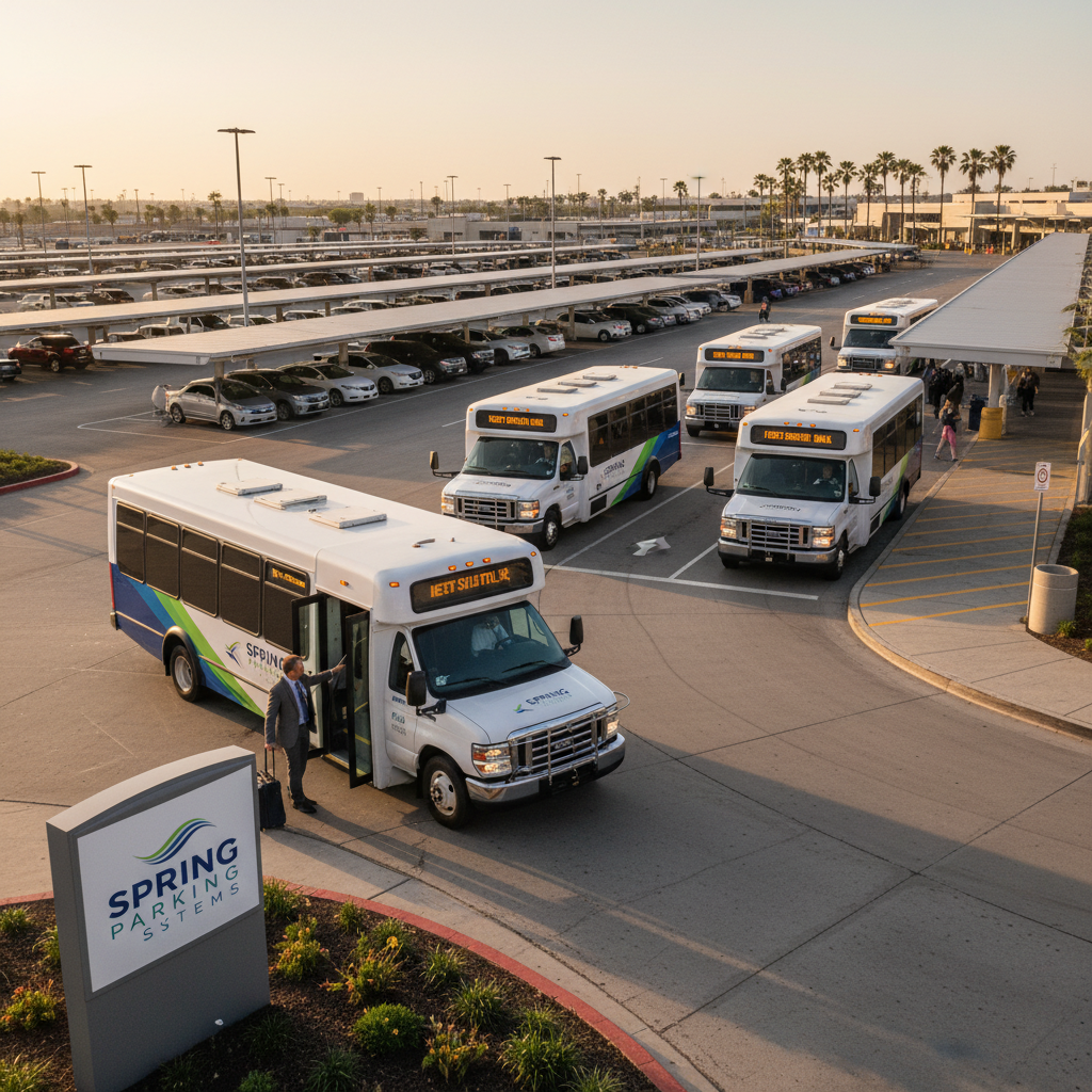 Efficient airport shuttle fleet operations in motion