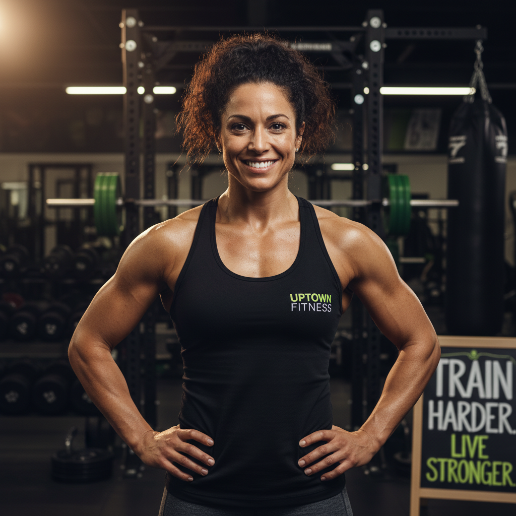 Alicia R, dedicated Uptown Fitness member portrait